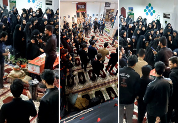 استقبال از پیکر مطهر شهید گمنام در پردیس کشاورزی دانشگاه بیرجند