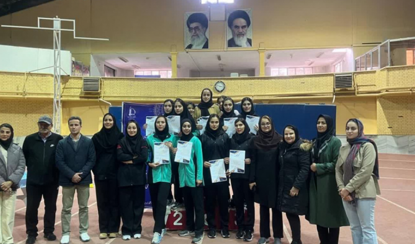 درخشش تیم دو و میدانی دانشجویان دختر دانشگاه بیرجند در مسابقات منطقه ۹ ورزش دانشگاه‌ها
